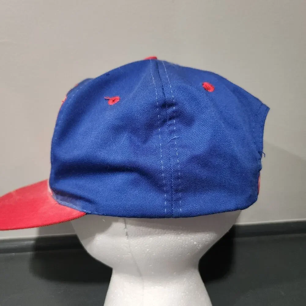 VTG New York Giants Logo 7 Team NFL Football SIGNED Snapback Hat Cap OSFA‎